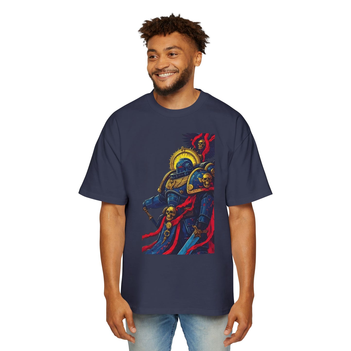 Cosmic Raven Oversized T-Shirt – Soar Through the Stars in Cozy Style!