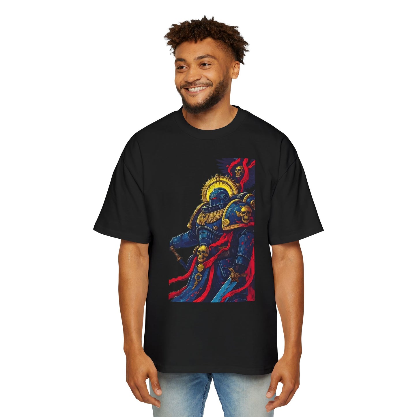 Cosmic Raven Oversized T-Shirt – Soar Through the Stars in Cozy Style!