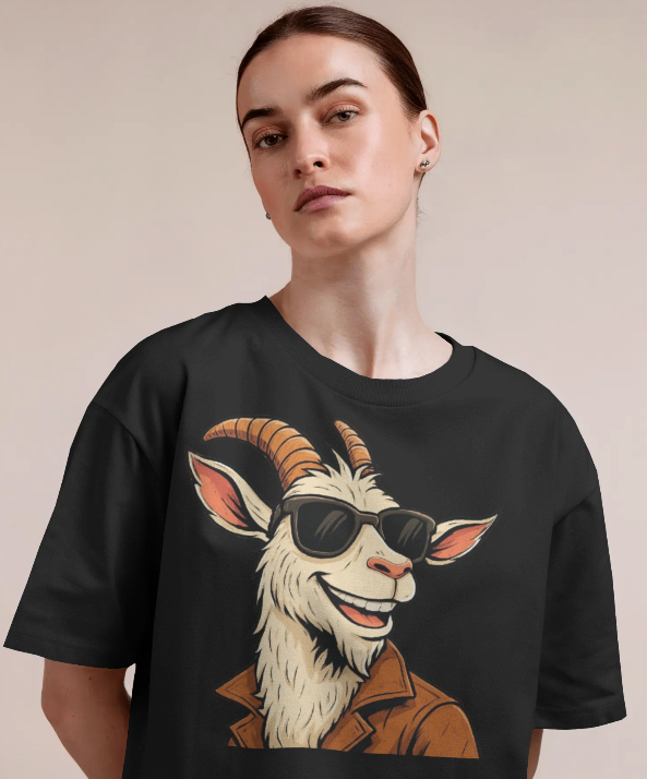 Cool Goat Graphic T-Shirt – Trendy Streetwear Tee for Men & Women