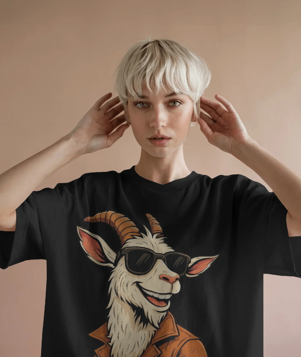 Cool Goat Graphic T-Shirt – Trendy Streetwear Tee for Men & Women