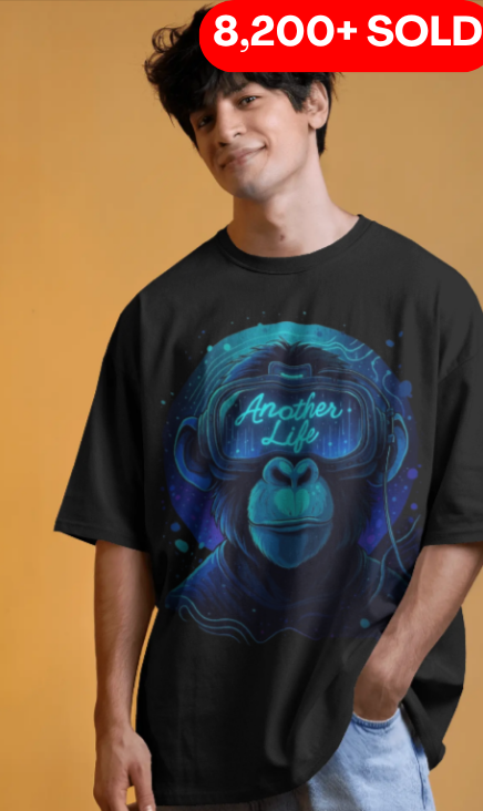 Another Life Monkey T-Shirt - Futuristic & Bold Design!